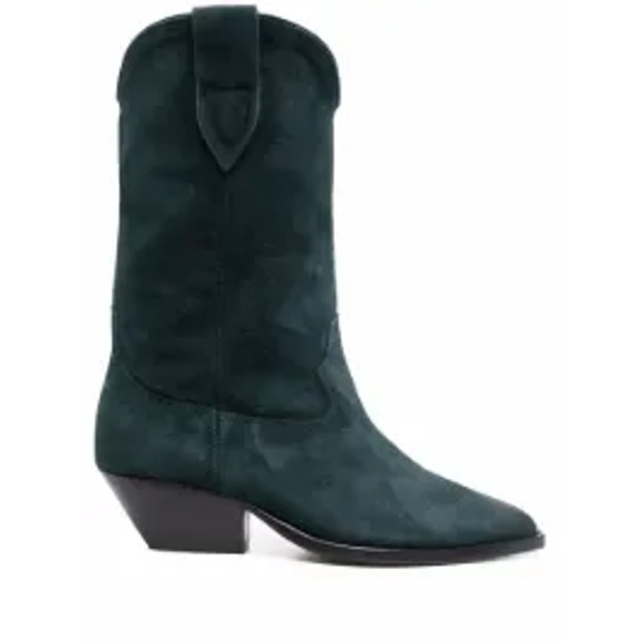 Isabel Marant Shoes - Isabel Marant Suede Green Deurto Ankle Boots Size 39 EU / 9 US
